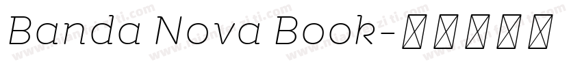 Banda Nova Book字体转换